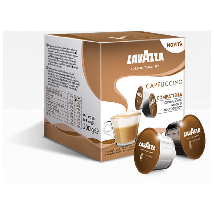 Lavazza, Capsule Cappuccino, Compatibili Nescafé Dolce Gusto, 16 Pezzi