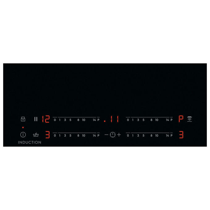 Electrolux EIS82449C Serie 700 SenseBoil – Piano cottura a induzione, 80 cm, 4 zone, Funzione SenseBoil con Controllo Automatico dell’Ebollizione e Comandi Touch Slider, Colore Nero