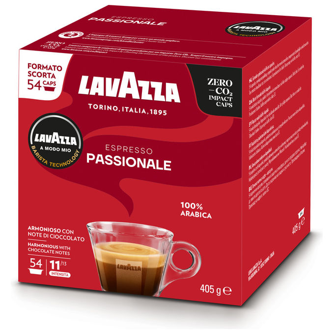 Lavazza A Modo Mio Passionale, 54 Capsule, Miscela Arabica, Espresso Intenso