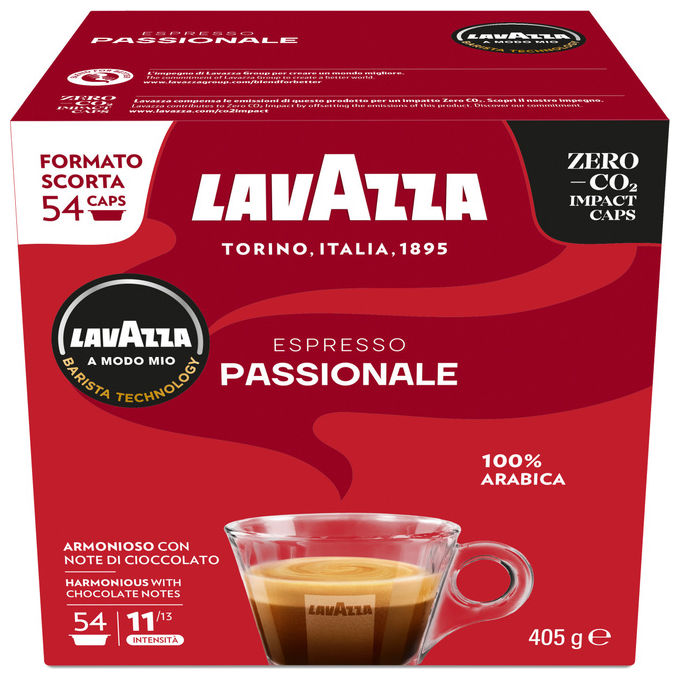 Lavazza A Modo Mio Passionale, 54 Capsule, Miscela Arabica, Espresso Intenso