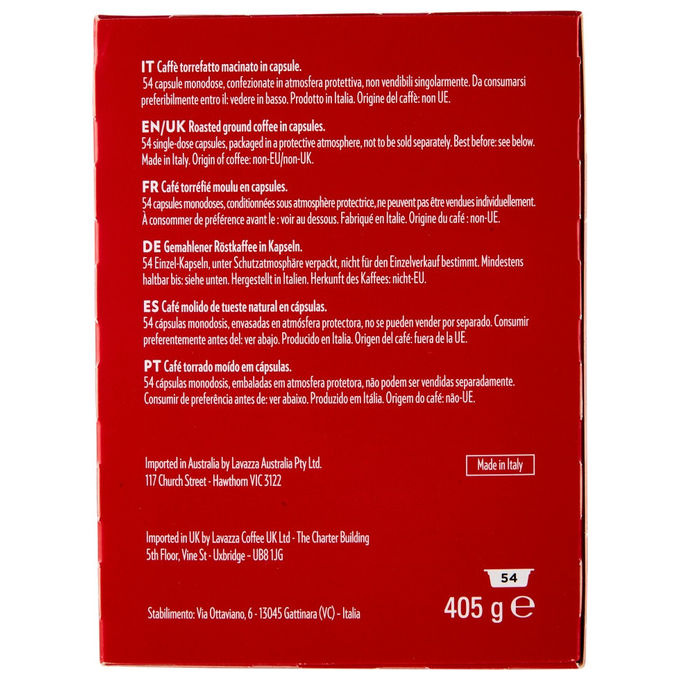 Lavazza A Modo Mio Passionale, 54 Capsule, Miscela Arabica, Espresso Intenso