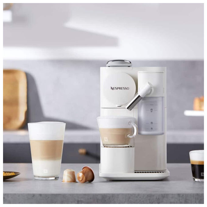 De'Longhi Lattissima One EN510.W, Macchina per Espresso Automatica, 1 Litro, Bianco