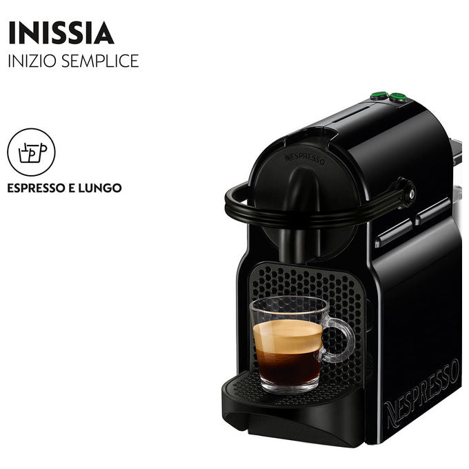 De'Longhi Inissia EN 80.B, Macchina Caffe' a Capsule, Automatica-Manuale, Nera