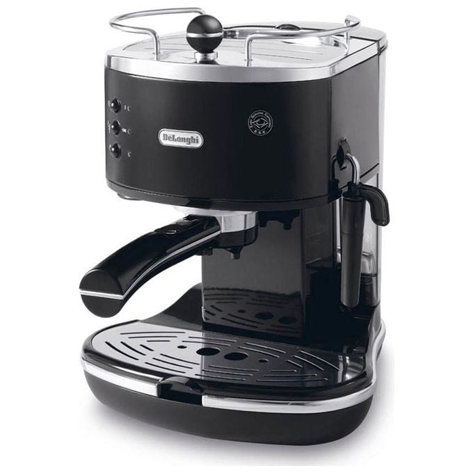 De’Longhi, Macchina Espresso Manuale, Icona Classic, Nero, Acciaio Inox