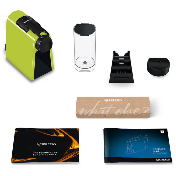 De'Longhi Essenza Mini EN85L, Macchina da Espresso, 0.6 L, Nero e Lime