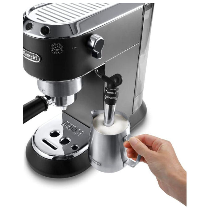 De'Longhi Dedica Style EC685.BK, Macchina Espresso Manuale, Nero-Cromo, 1.1L