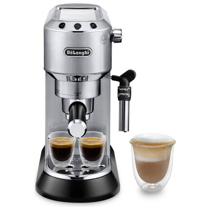De'Longhi Dedica Style EC685.M, Macchina per Espresso Manuale-Automatica, Argento