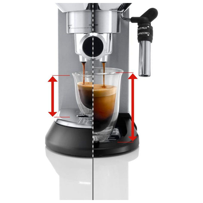 De'Longhi Dedica Style EC685.M, Macchina per Espresso Manuale-Automatica, Argento