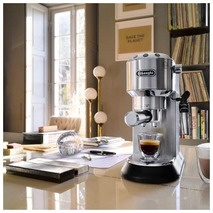 De'Longhi Dedica Style EC685.M, Macchina per Espresso Manuale-Automatica, Argento