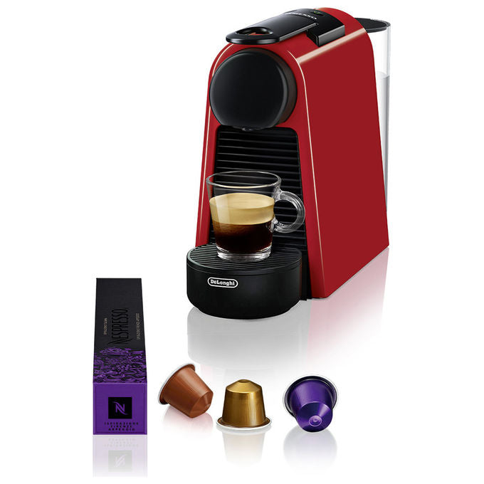 De'Longhi Essenza Mini EN 85.R, Macchina Caffe' Automatica, 0.6 L, Rosso-Nero