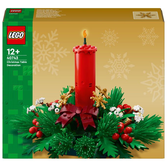 Lego Decorazione Tavolo Natalizia Set Costruzioni 433 Pezzi 40743
