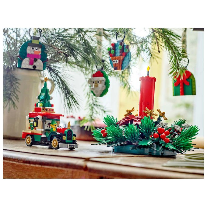 Lego Decorazione Tavolo Natalizia Set Costruzioni 433 Pezzi 40743