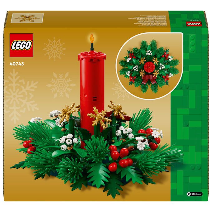 Lego Decorazione Tavolo Natalizia Set Costruzioni 433 Pezzi 40743
