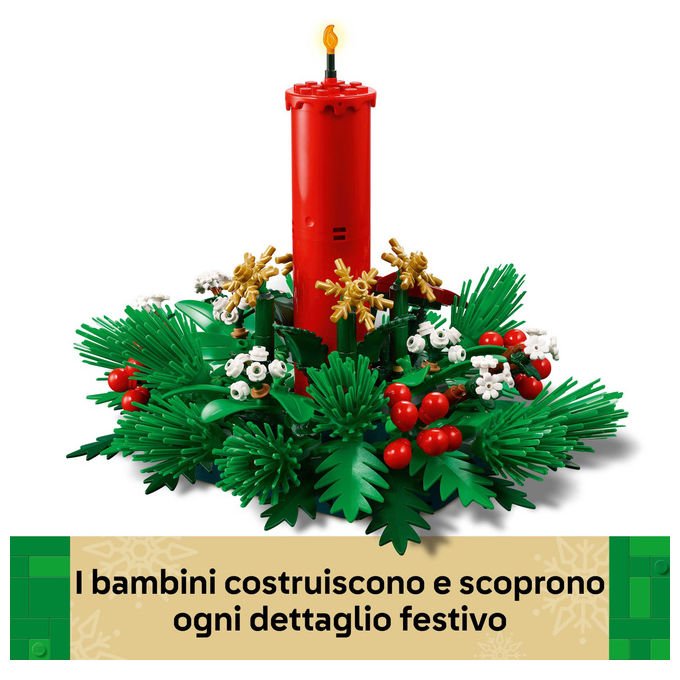 Lego Decorazione Tavolo Natalizia Set Costruzioni 433 Pezzi 40743