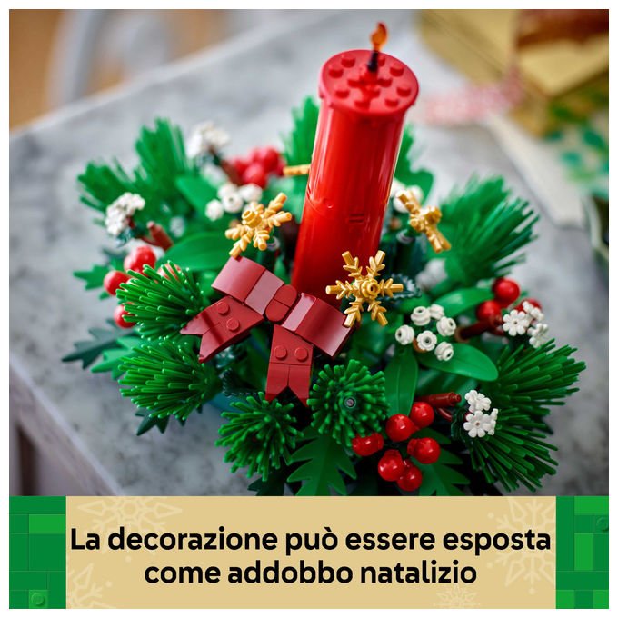 Lego Decorazione Tavolo Natalizia Set Costruzioni 433 Pezzi 40743