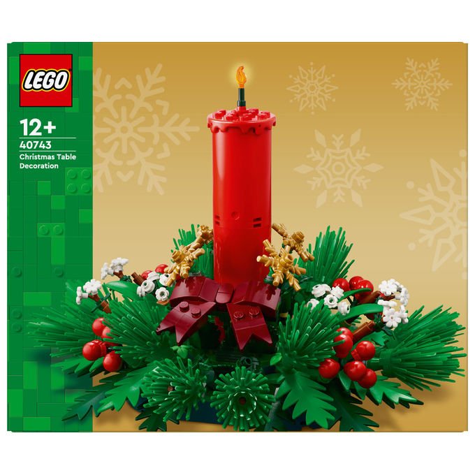 Lego Decorazione Tavolo Natalizia Set Costruzioni 433 Pezzi 40743