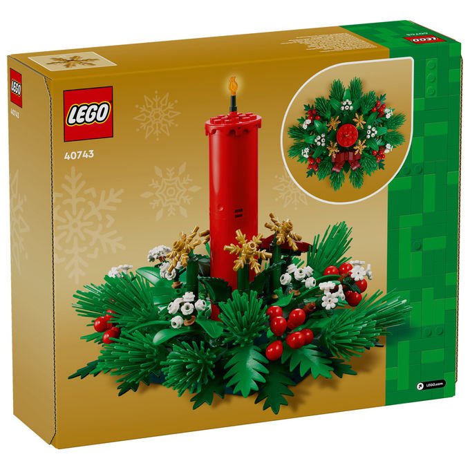 Lego Decorazione Tavolo Natalizia Set Costruzioni 433 Pezzi 40743