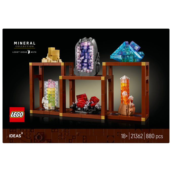 Lego Collezione di Minerali Ideas 21362 Set Costruzioni Multicolore 880 Pezzi