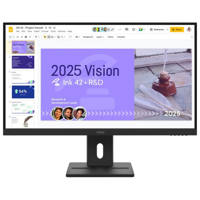 Lenovo Monitor 27'' ThinkVision E27Q-40 Quad HD 100 Hz IPS Nero