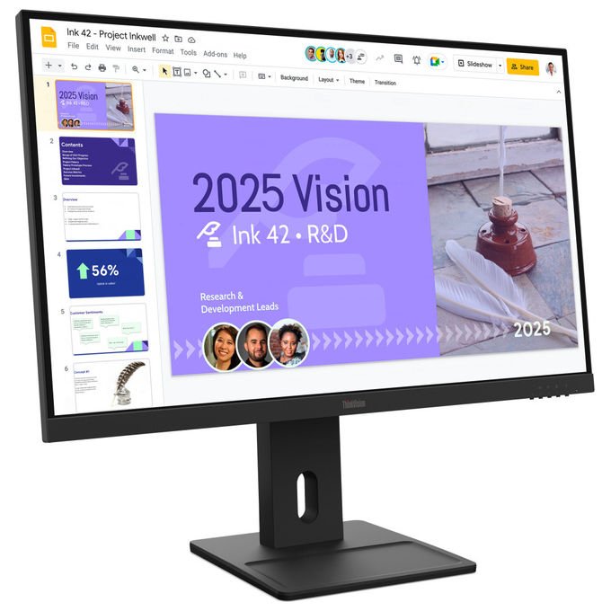 Lenovo Monitor 27'' ThinkVision E27Q-40 Quad HD 100 Hz IPS Nero