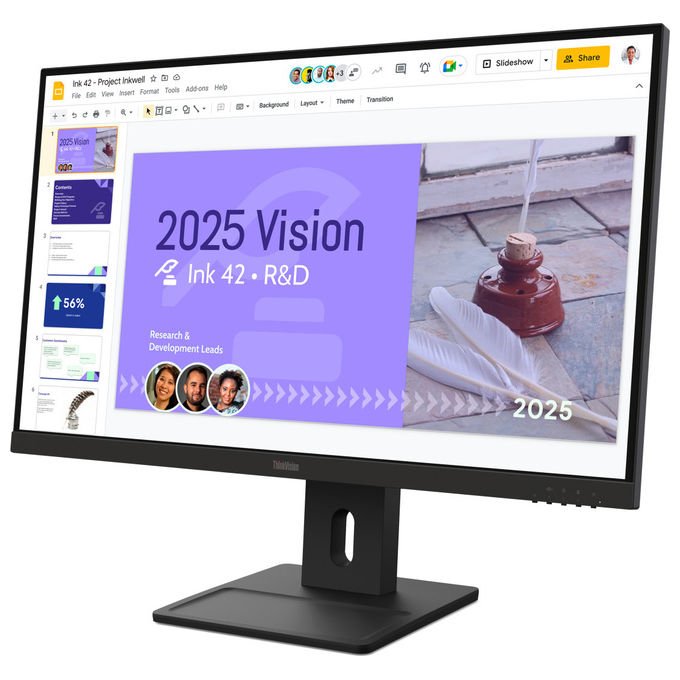 Lenovo Monitor 27'' ThinkVision E27Q-40 Quad HD 100 Hz IPS Nero