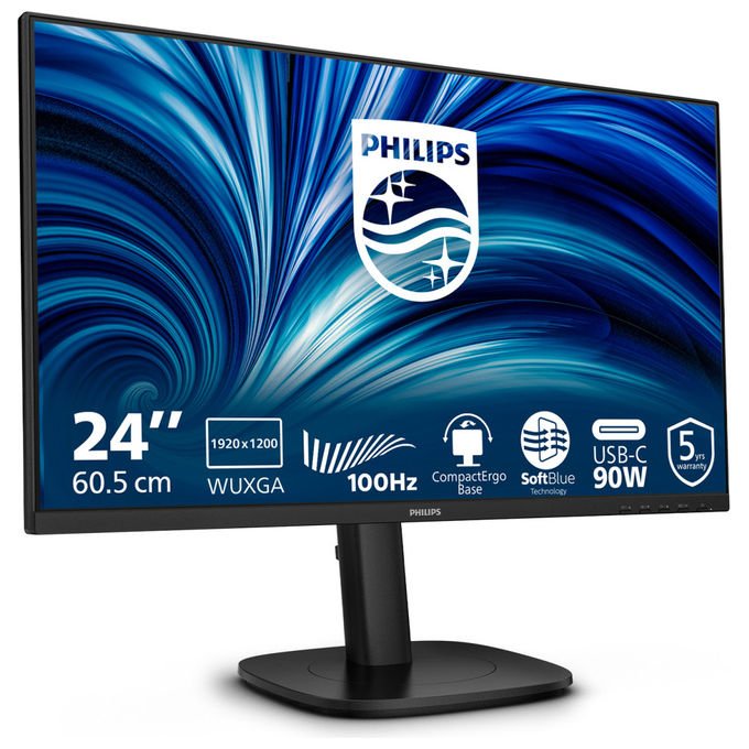 Philips Monitor PC 24B2U3301D 24.1'' WUXGA LCD Nero
