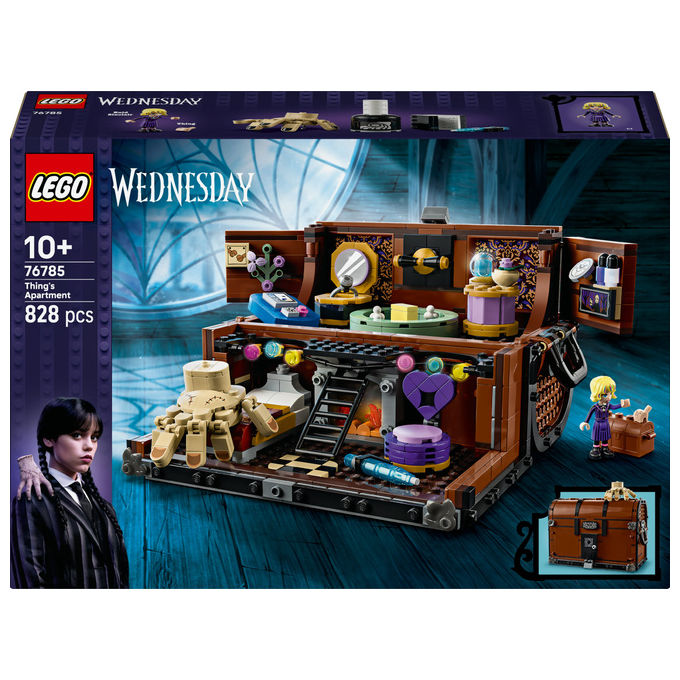 Lego Appartamento di Mano Mercoledì Playset con Minidoll Enid 828 Pezzi