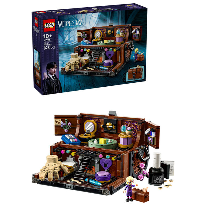 Lego Appartamento di Mano Mercoledì Playset con Minidoll Enid 828 Pezzi