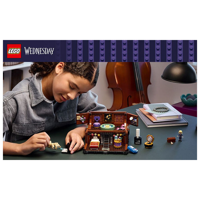 Lego Appartamento di Mano Mercoledì Playset con Minidoll Enid 828 Pezzi