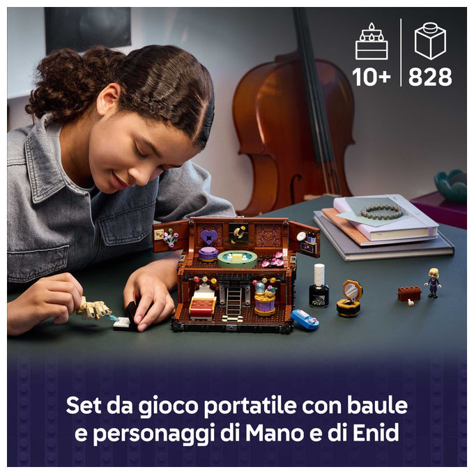 Lego Appartamento di Mano Mercoledì Playset con Minidoll Enid 828 Pezzi