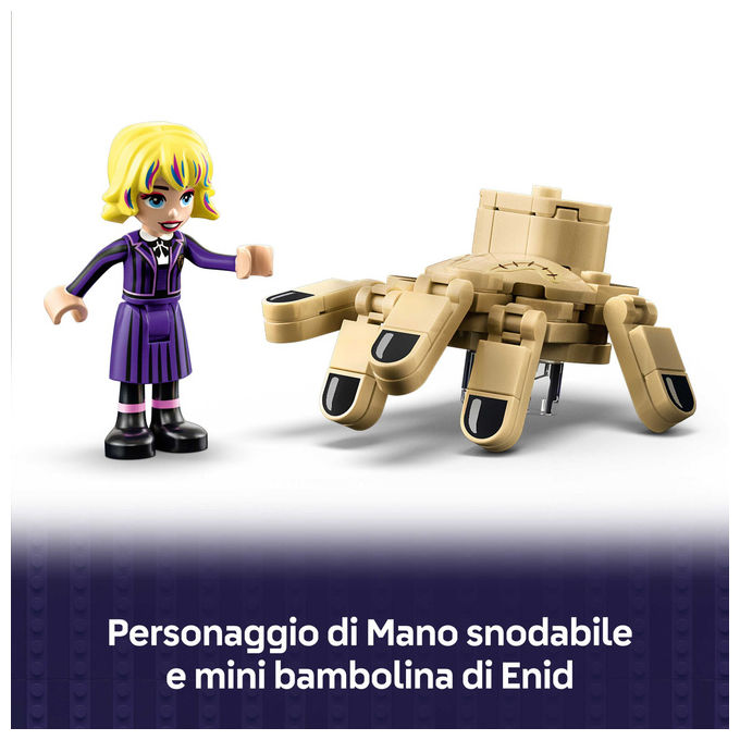 Lego Appartamento di Mano Mercoledì Playset con Minidoll Enid 828 Pezzi