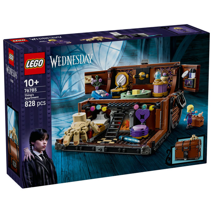 Lego Appartamento di Mano Mercoledì Playset con Minidoll Enid 828 Pezzi