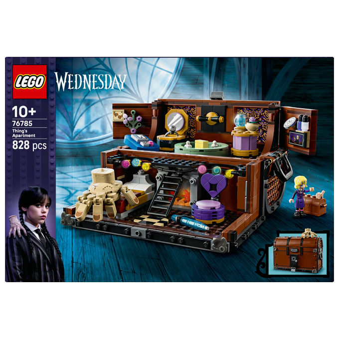 Lego Appartamento di Mano Mercoledì Playset con Minidoll Enid 828 Pezzi