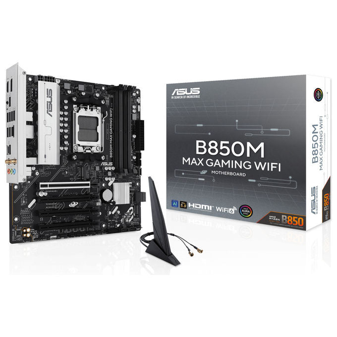 ASUS B850M Max Gaming Wifi Scheda Madre Micro ATX Socket AM5 Chipset AMD B850