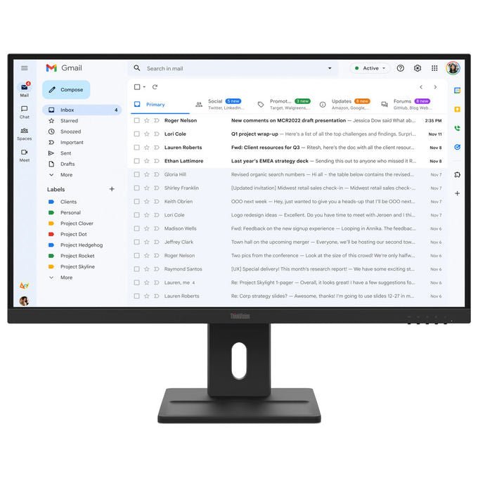 Lenovo ThinkVision E27-40 Monitor LED 27'' Full HD IPS Nero