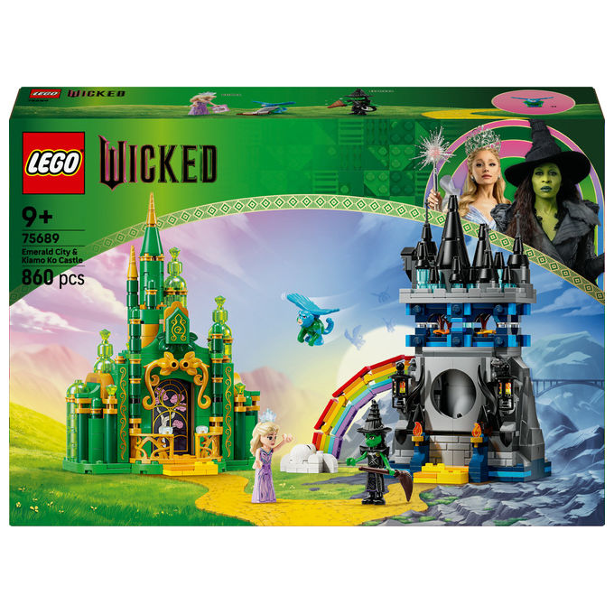 LEGO Citta' di Smeraldo e Castello Kiamo Ko Include Mini-doll Glinda e Elphaba 75689