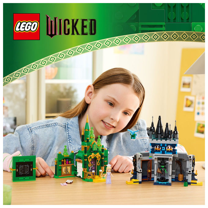LEGO Citta' di Smeraldo e Castello Kiamo Ko Include Mini-doll Glinda e Elphaba 75689