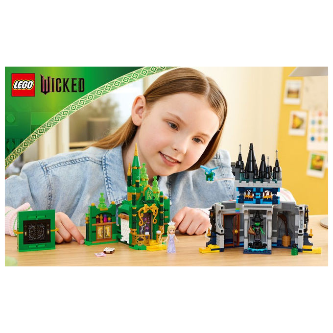 LEGO Citta' di Smeraldo e Castello Kiamo Ko Include Mini-doll Glinda e Elphaba 75689