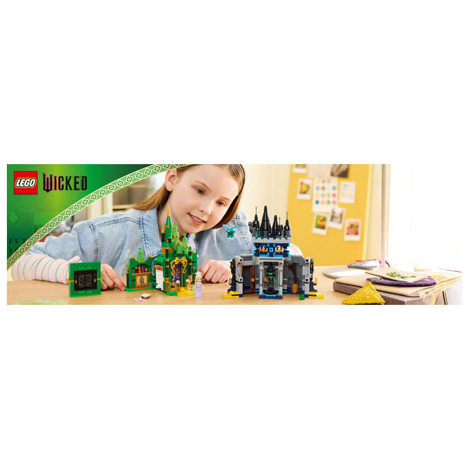 LEGO Citta' di Smeraldo e Castello Kiamo Ko Include Mini-doll Glinda e Elphaba 75689