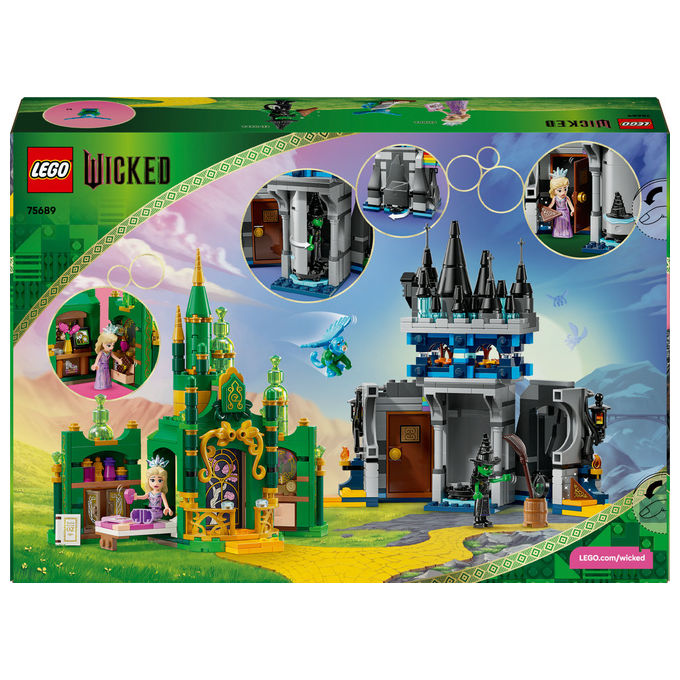 LEGO Citta' di Smeraldo e Castello Kiamo Ko Include Mini-doll Glinda e Elphaba 75689