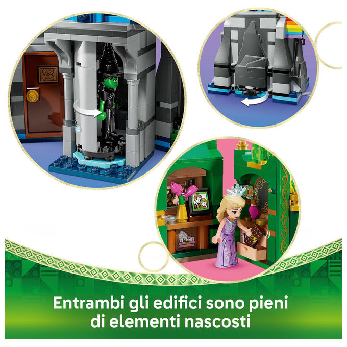 LEGO Citta' di Smeraldo e Castello Kiamo Ko Include Mini-doll Glinda e Elphaba 75689