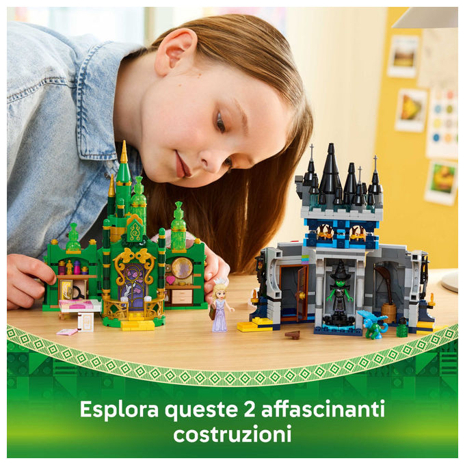 LEGO Citta' di Smeraldo e Castello Kiamo Ko Include Mini-doll Glinda e Elphaba 75689