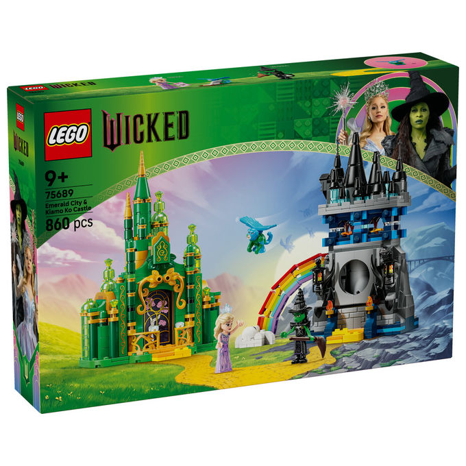 LEGO Citta' di Smeraldo e Castello Kiamo Ko Include Mini-doll Glinda e Elphaba 75689