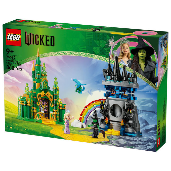 LEGO Citta' di Smeraldo e Castello Kiamo Ko Include Mini-doll Glinda e Elphaba 75689