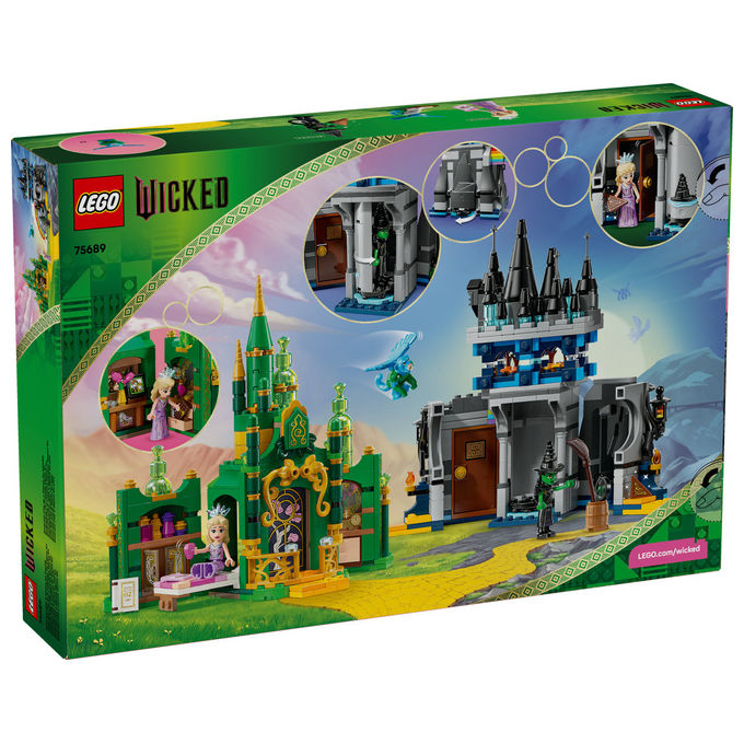 LEGO Citta' di Smeraldo e Castello Kiamo Ko Include Mini-doll Glinda e Elphaba 75689