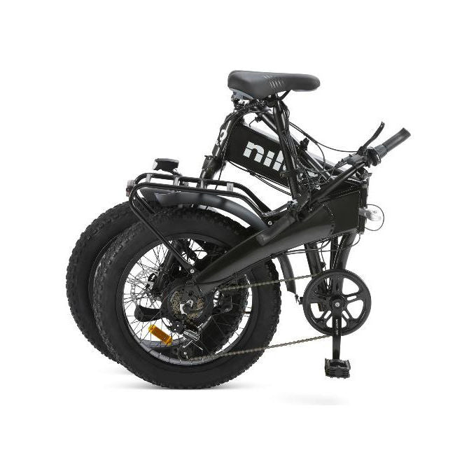 Nilox Bicicletta Elettrica Pieghevole X10 Ultra Alluminio Nero Fat Bike 20 pollici