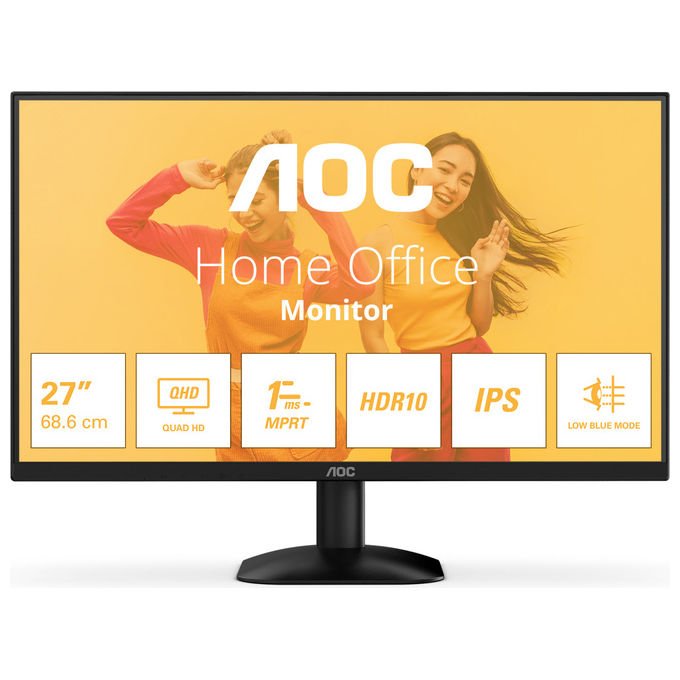 Aoc Monitor Pc 27 Pollici QHD Led Nero Q27B35E
