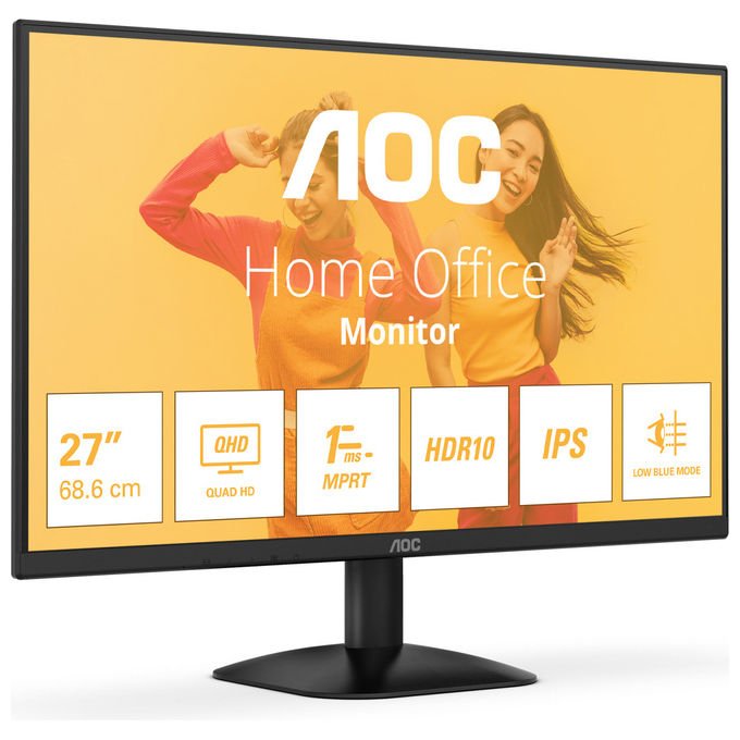 Aoc Monitor Pc 27 Pollici QHD Led Nero Q27B35E