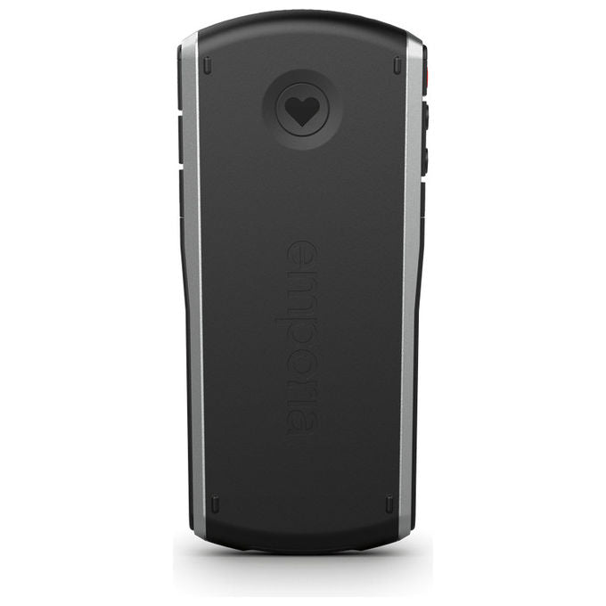 Emporia Simplicity Telefono Cellulare 2G Nero Argento Tasti Grandi Radio FM