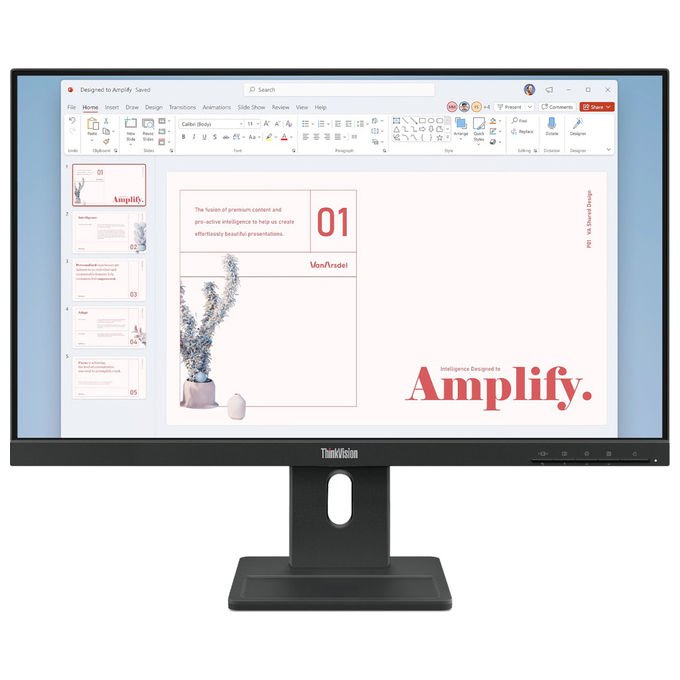 Lenovo ThinkVision E24-40 Monitor PC 23.8'' Full HD LCD Nero